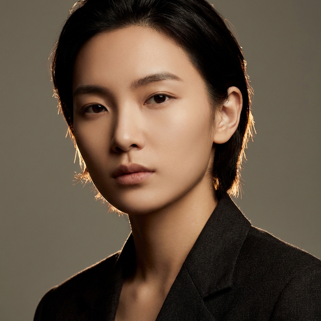 A portrait with professional studio-light enhancement.